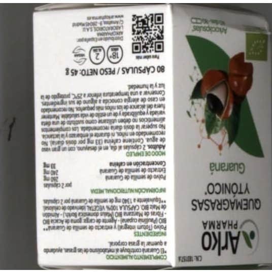 Arkopharma Arkocápsulas Guaraná BIO 80caps