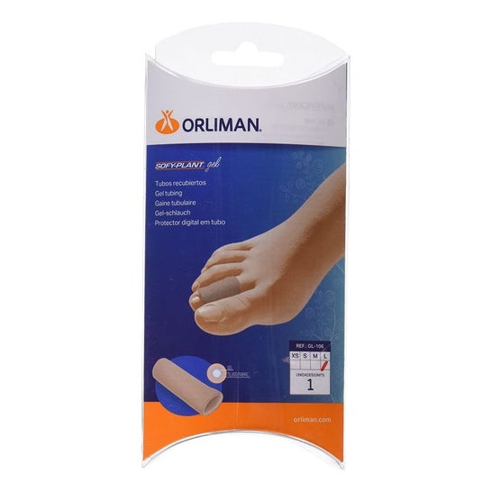 Orliman Tubo Recubierto Interior Gel GL-106 15cm Talla M 1ud
