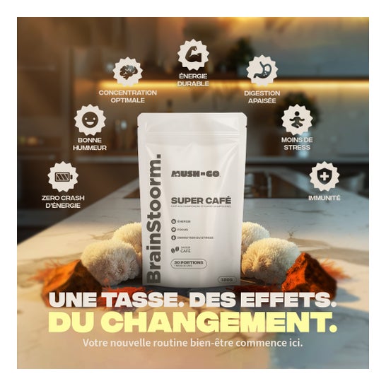 Mush N Go Café Adaptógeno Brainstoorm Sabor Café 180 g
