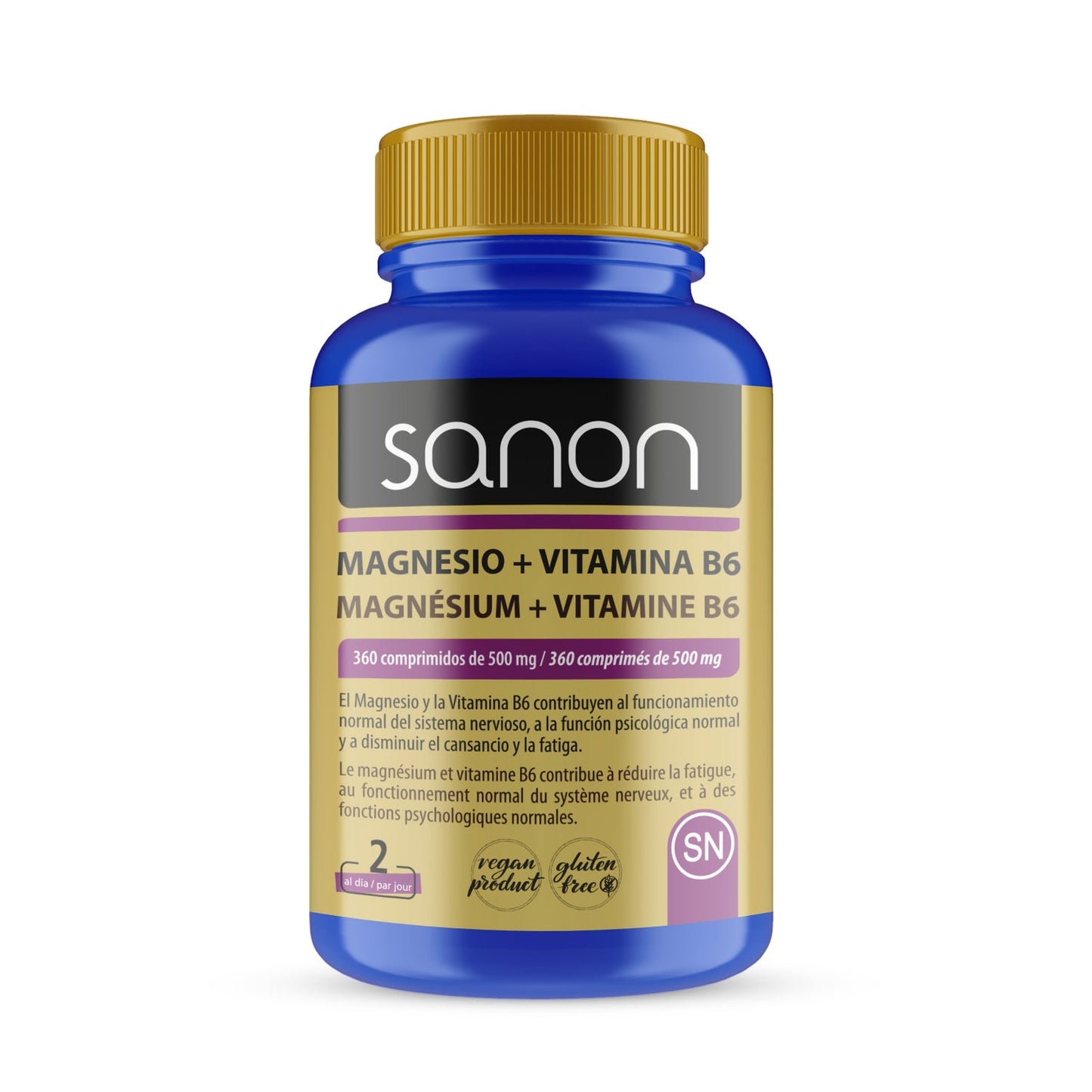 Sanon Magnesio + Vitamina B6 360comp
