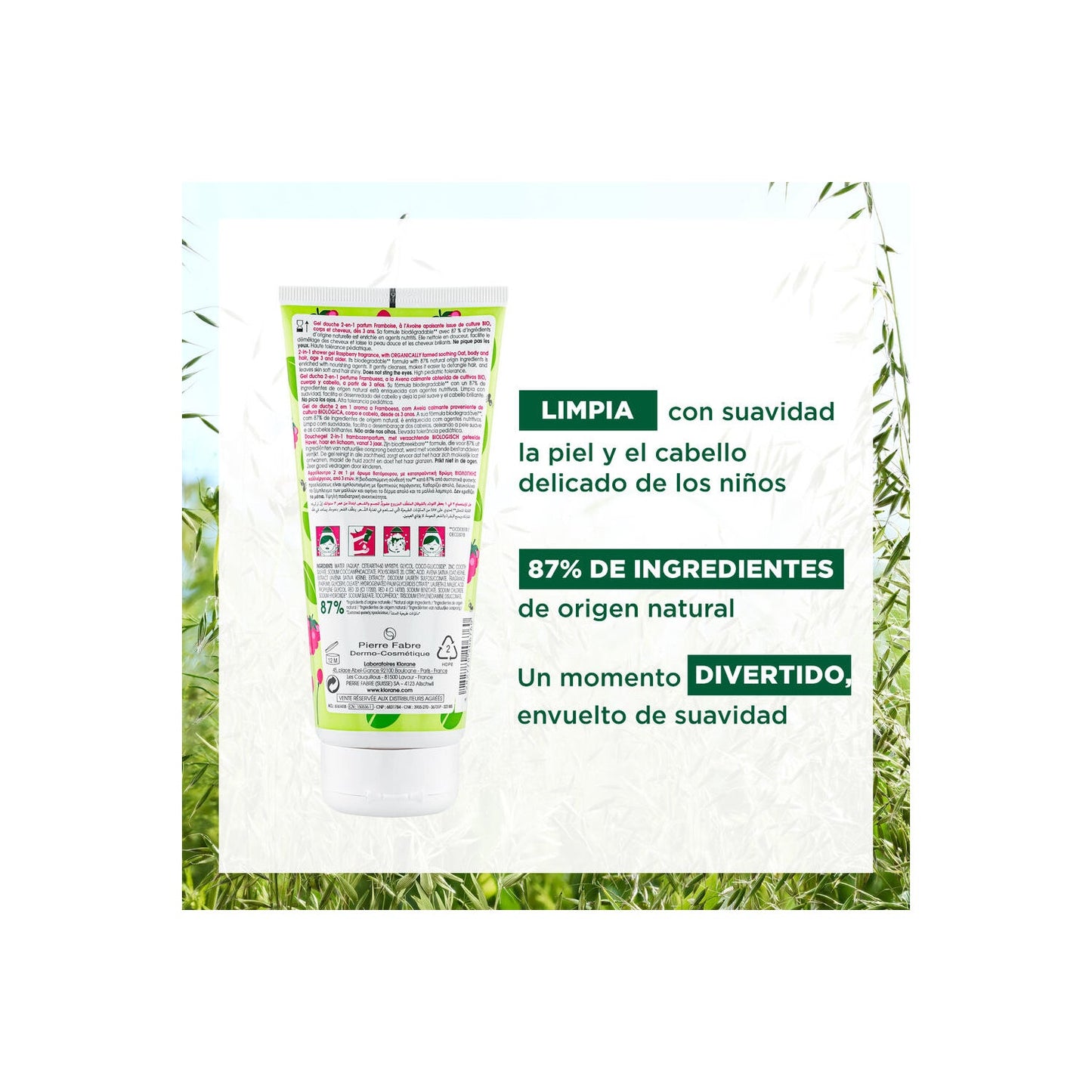 Klorane Gel de Ducha Frambuesa 200ml
