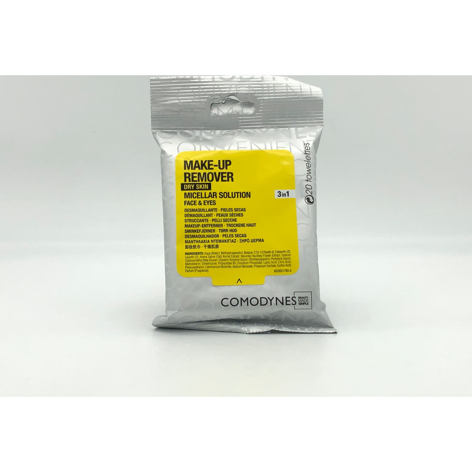 Comodynes Make-up Remover Dry Skin Toallitas Desmaquillantes 20uds