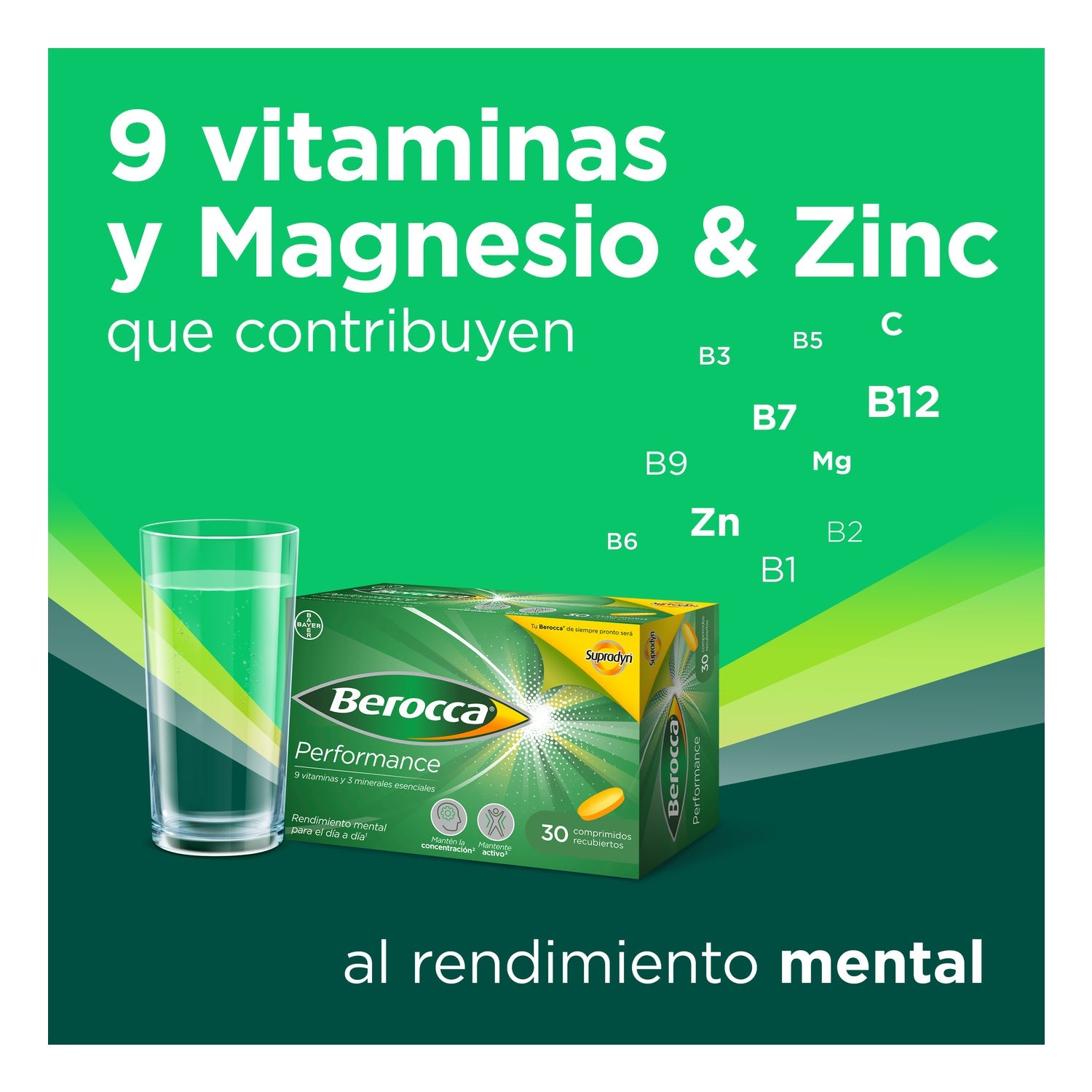 Berocca Performance Vitaminas y Rendimiento 30comp