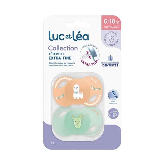 Luc Et Léa Collection Duo Chupete 6-18 Meses C3 2uds
