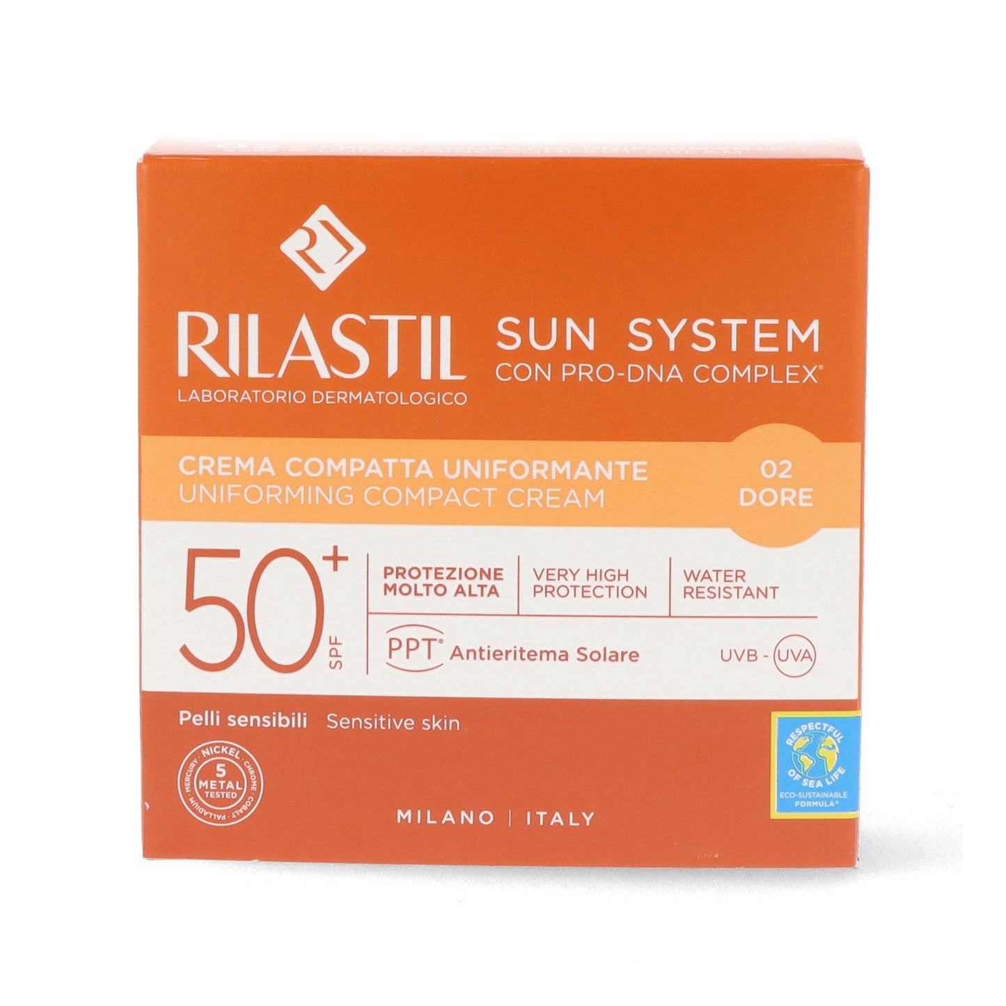 Rilastil Sun System Maquillaje Compacto Fotoprotector 02 Dore SPF50+ 10g