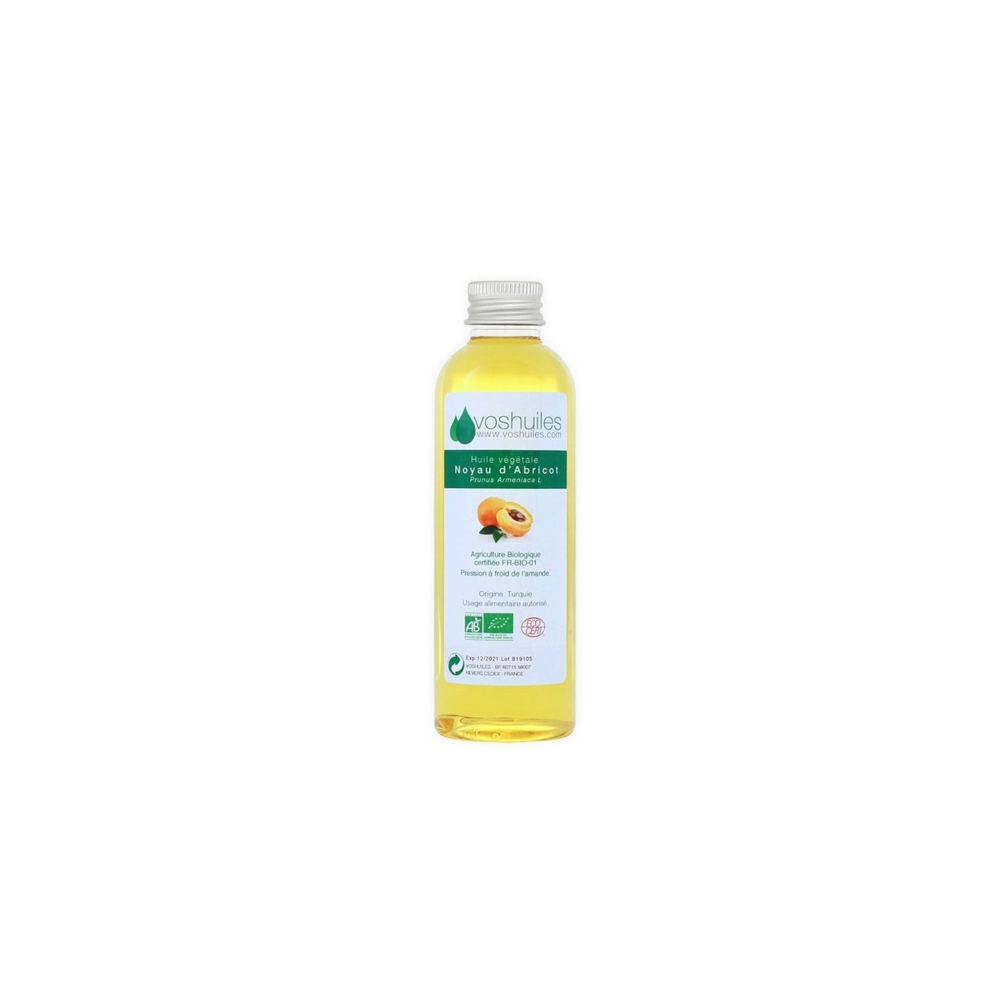 Voshuiles Aceite Vegetal BIO de Hueso de Albaricoque 50 ml