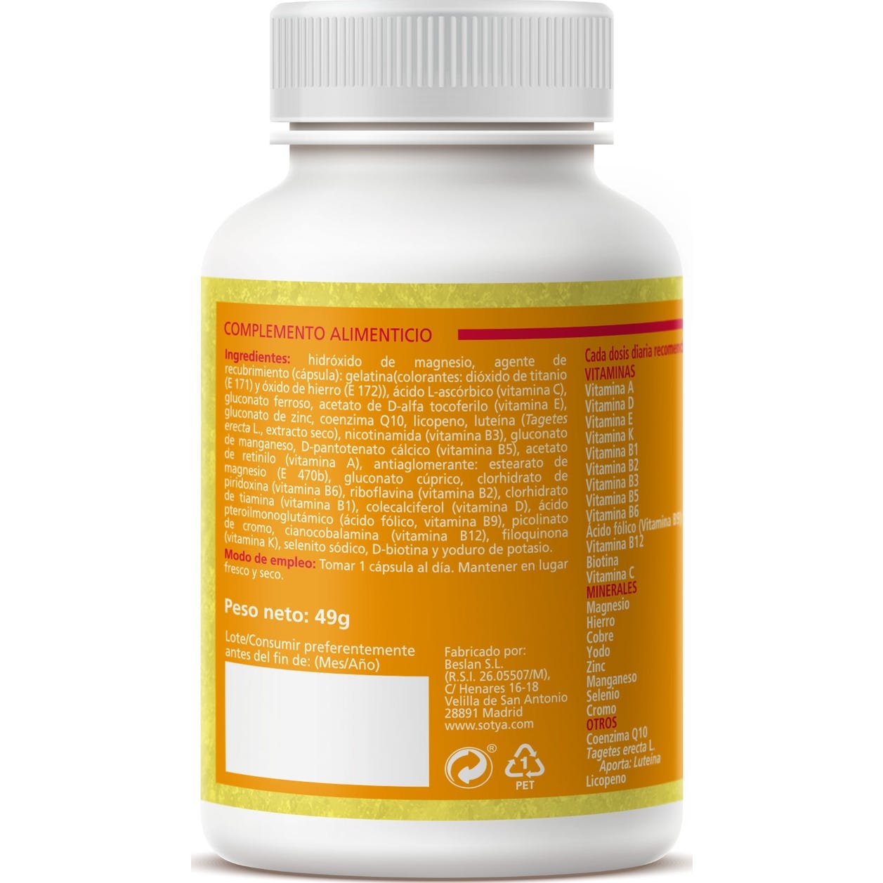 Sotya Multivitamínico y Mineral 60caps