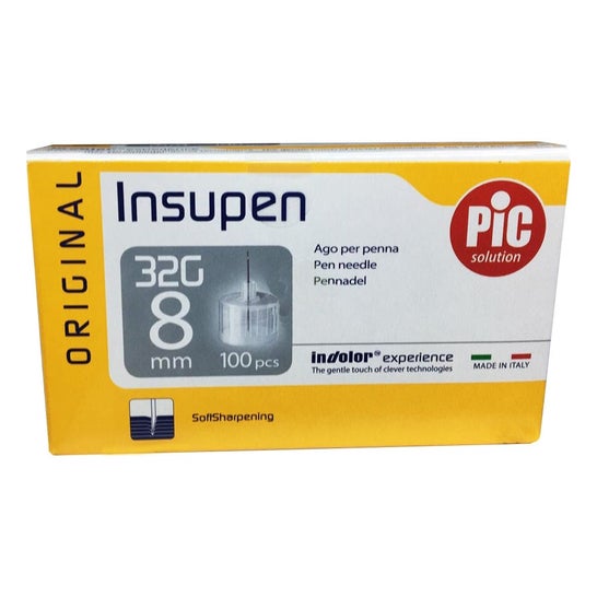 Pikdare Insupen o 32G 8Mm 100 agujas