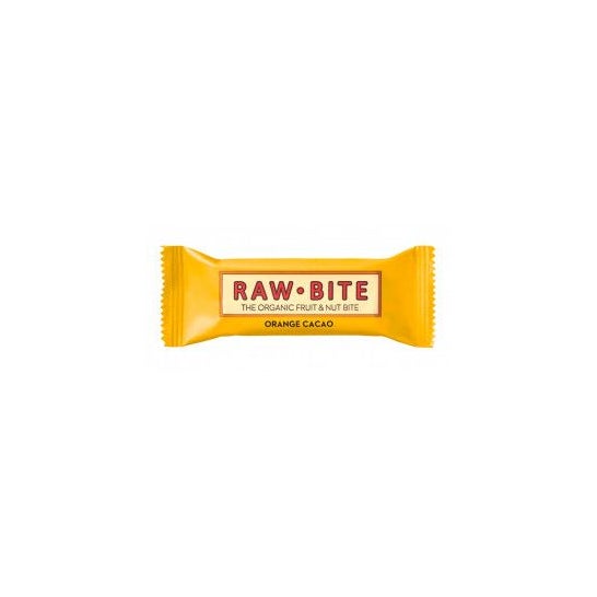 Rawbite Pack Barritas Ecológicas de Naranja Y Cacao 12X50g