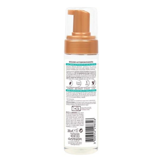 Garnier Natural Bronzer Mousse Autobronceadora 200ml