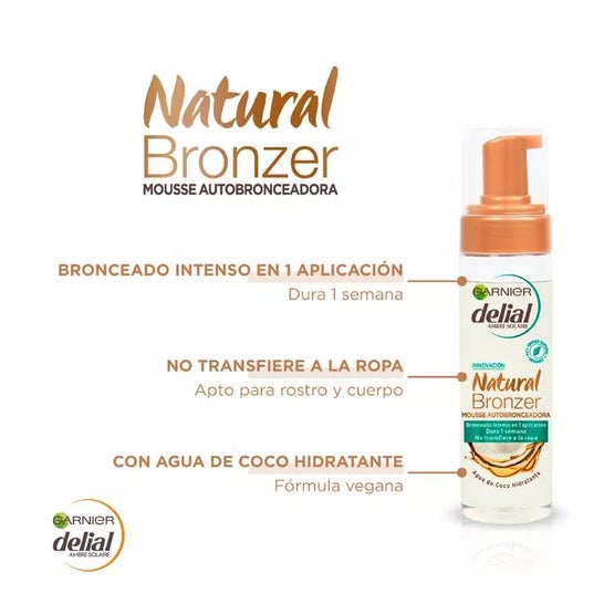 Garnier Natural Bronzer Mousse Autobronceadora 200ml