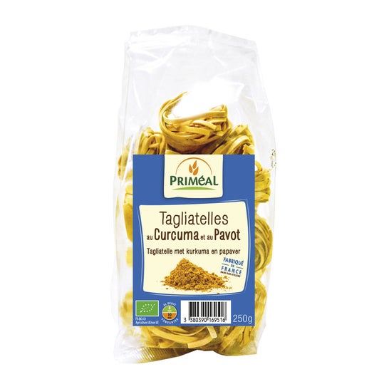 Priméal Tallarín Cúrcuma Amapola Bio 250 g