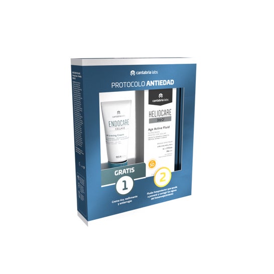 Heliocare Pack Age Active Fluid SPF50 50ml + Endocare Cellage Firming Cream 15ml