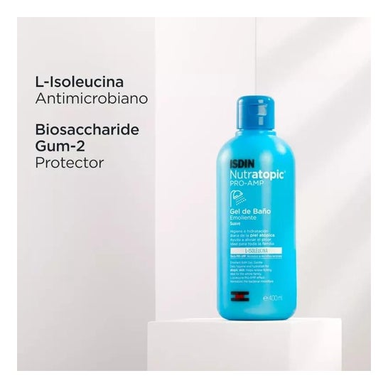 ISDIN Nutratopic PRO-AMP Gel de Baño Emoliente Suave 400ml