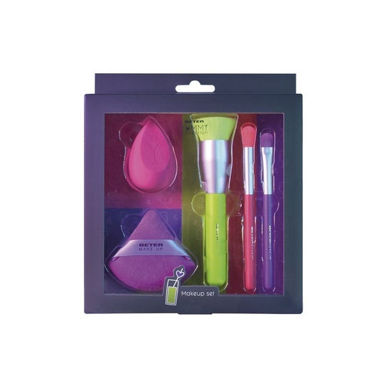 Beter Yummy Collection Set Maquillaje Brocha Esponja Pinceles