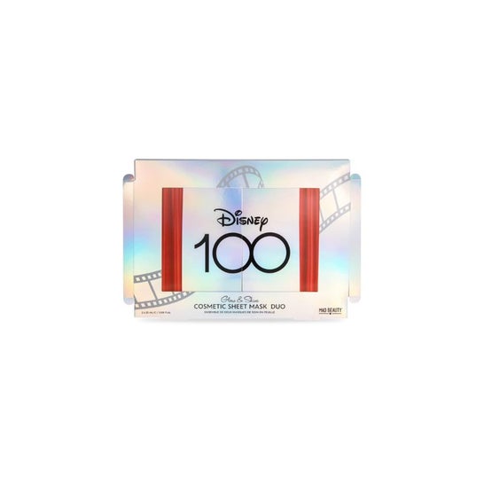 Mad Beauty Disney 100 Glow & Shine Cosmetic Sheet Mask Duo Kit