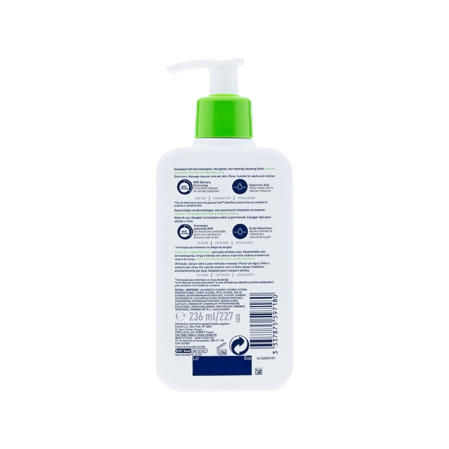 CeraVe Limpiador Hidratante 236ml