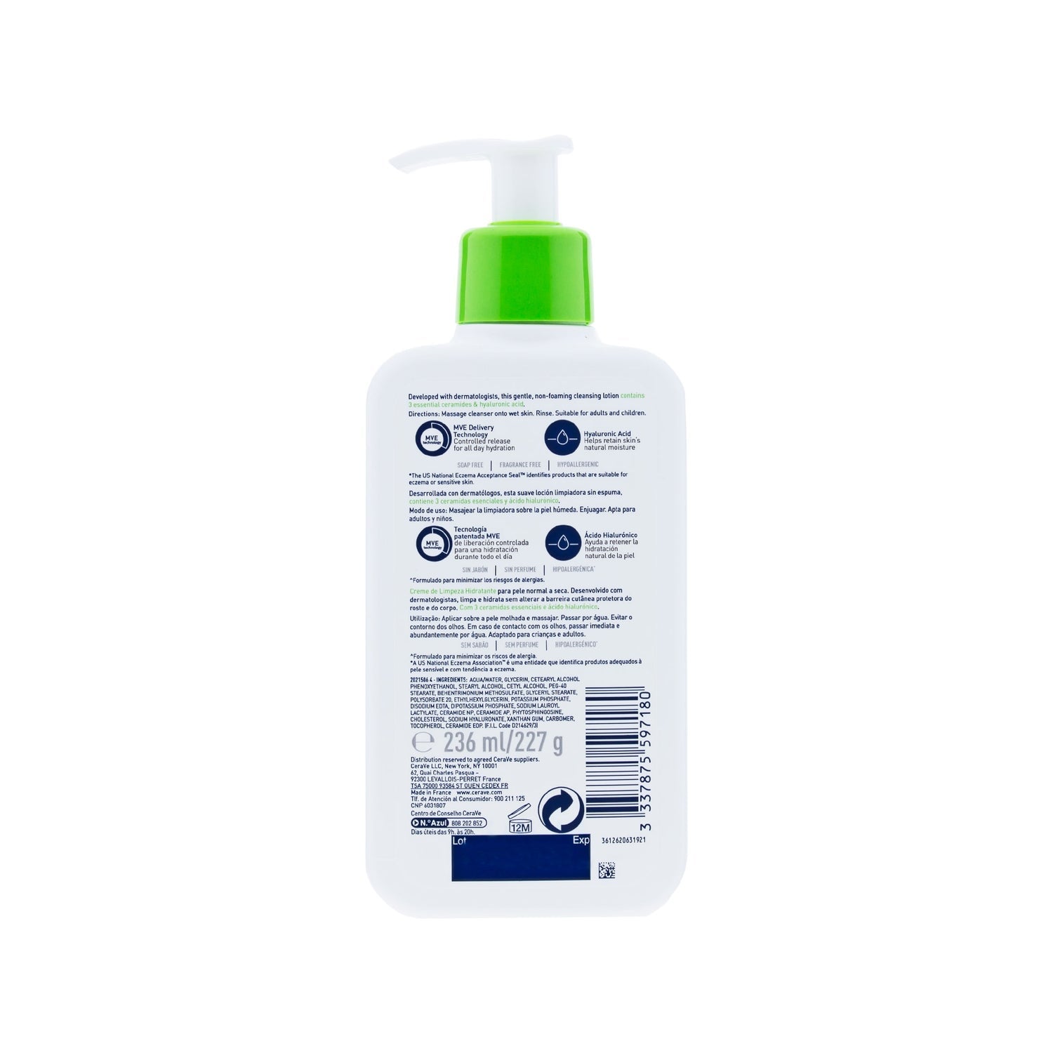 CeraVe Limpiador Hidratante 236ml