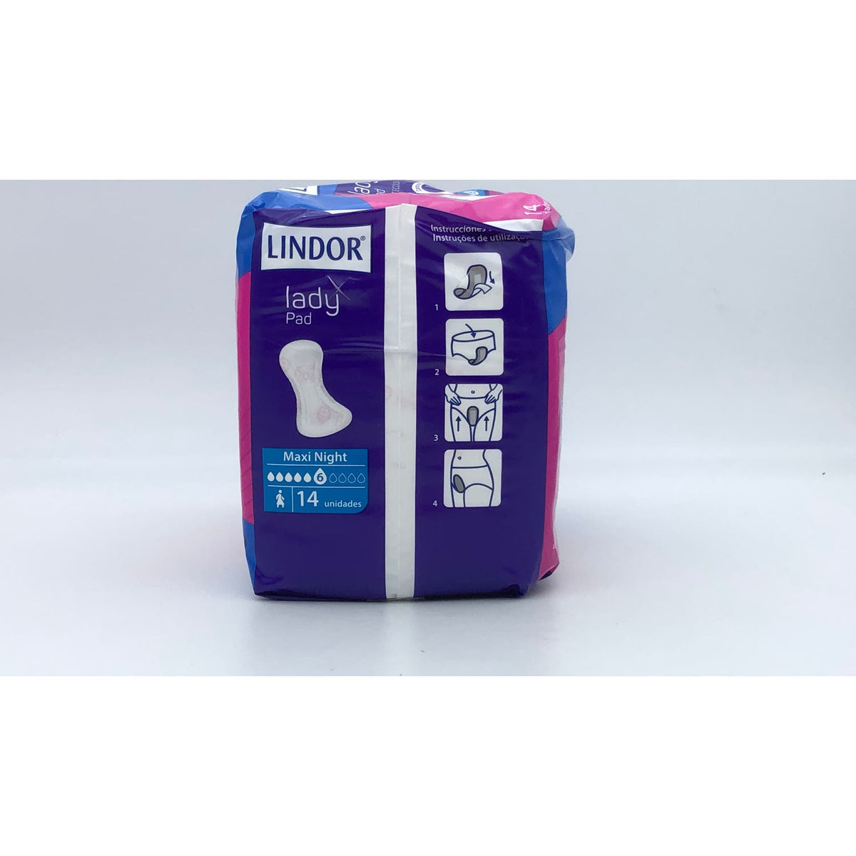 Lindor Lady Pad Compresas Maxi Night 14uds