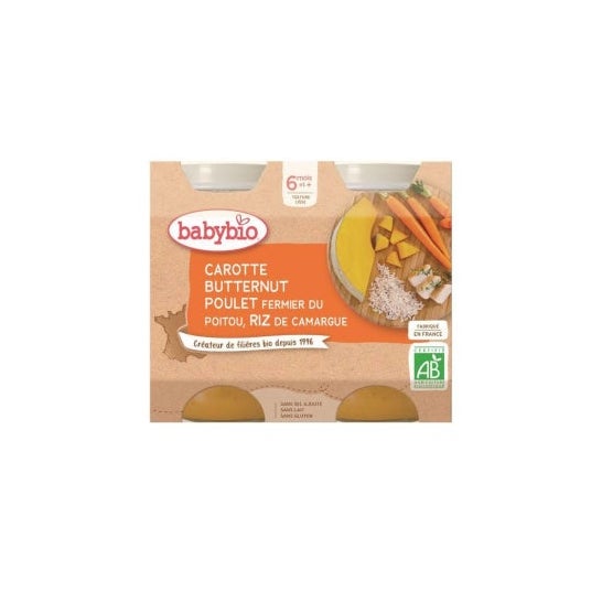Menú Babybio Pierna/Pollo/Arroz 2x200 g