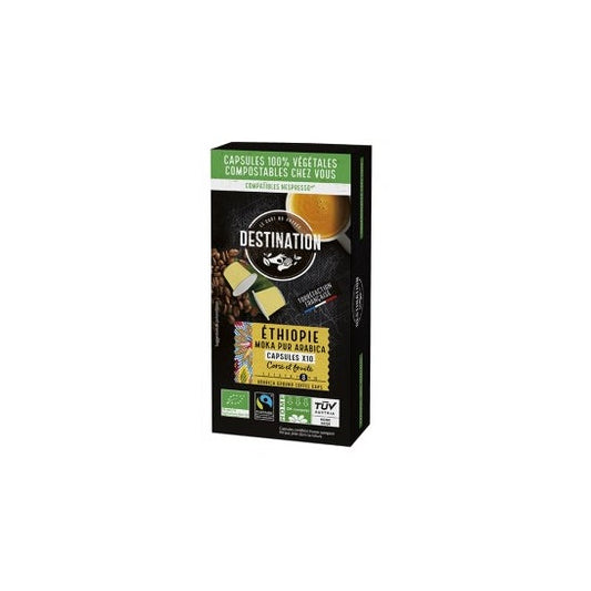 Destination Ethiopia Moka Pur Arabica Bio 10uds
