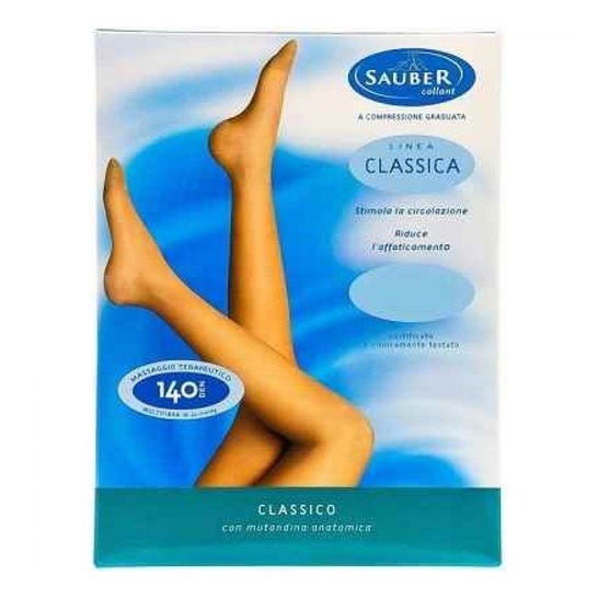 Sauber Classic Line Pantimedia 140D Marrón Talla 3M 1 ud
