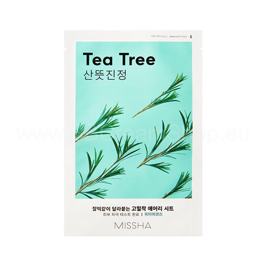 Missha Airy Fit Mascarilla Facial Árbol Té Equilibrante 19g