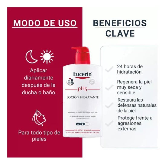 Eucerin Loción Calmante & Protectora pH5 1000ml + 400ml