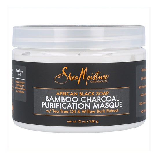 Shea Moisture African Black Soap Bamboo Charcoal Mascarilla 340 g