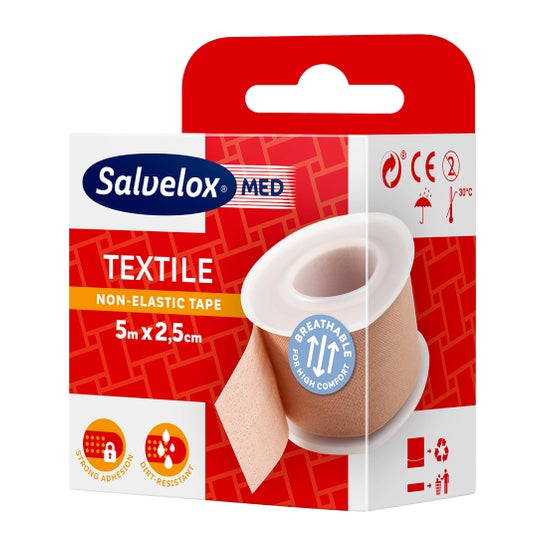 Salvelox esparadrapo téxtil carne 5mx2 5 cm 1 ud