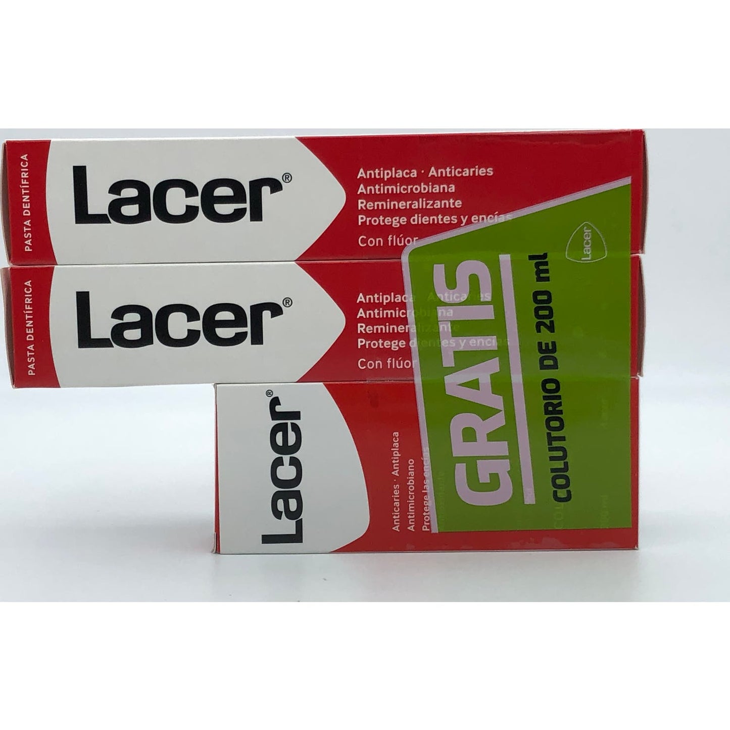 Lacer Pasta Dentífrica 2x125ml + Colutorio 200ml