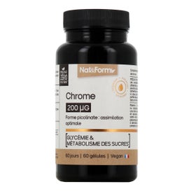 Nat&Form Cromo 200µg 60 Perlas