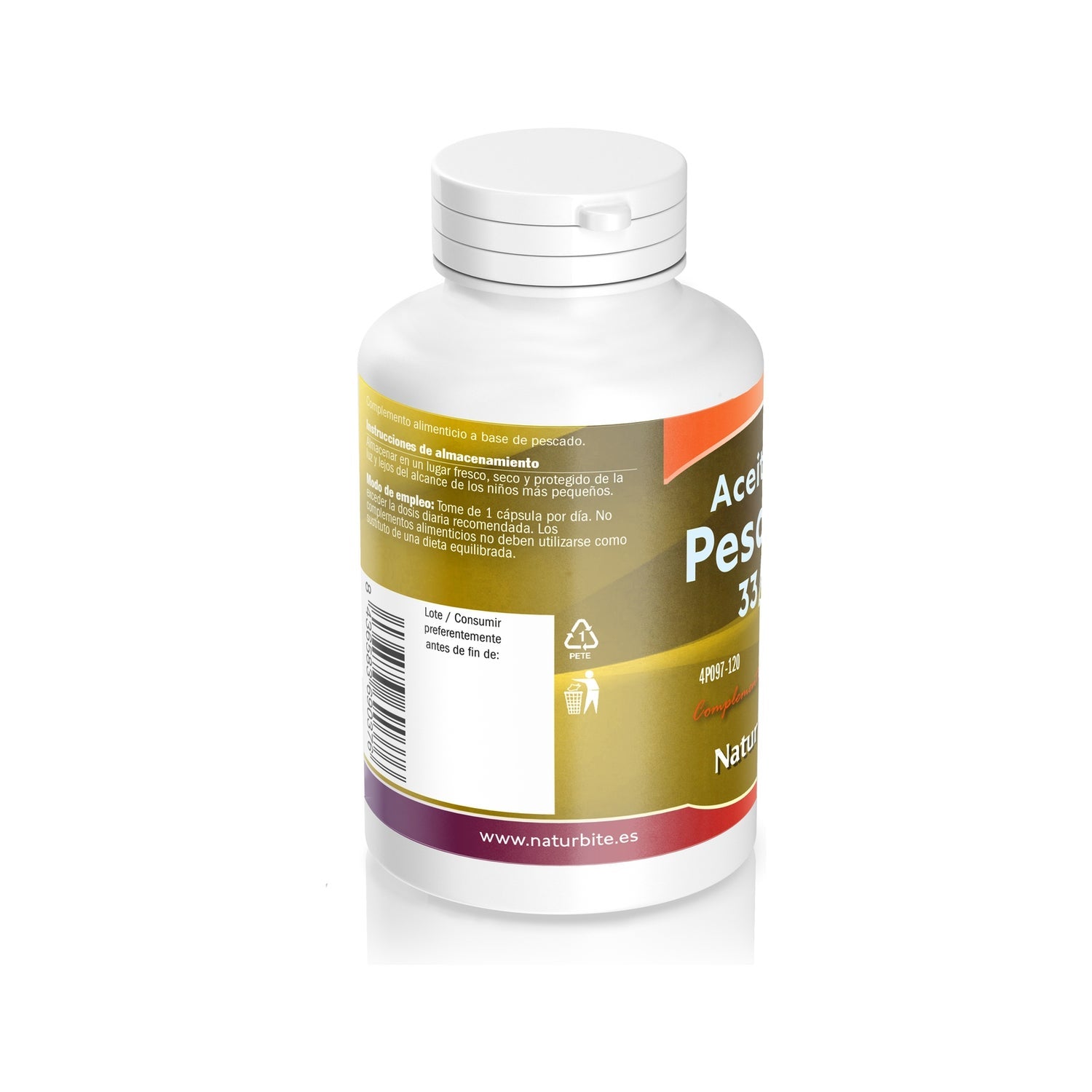 NaturBite Aceite de Pescado 1000mg 33/22 120caps