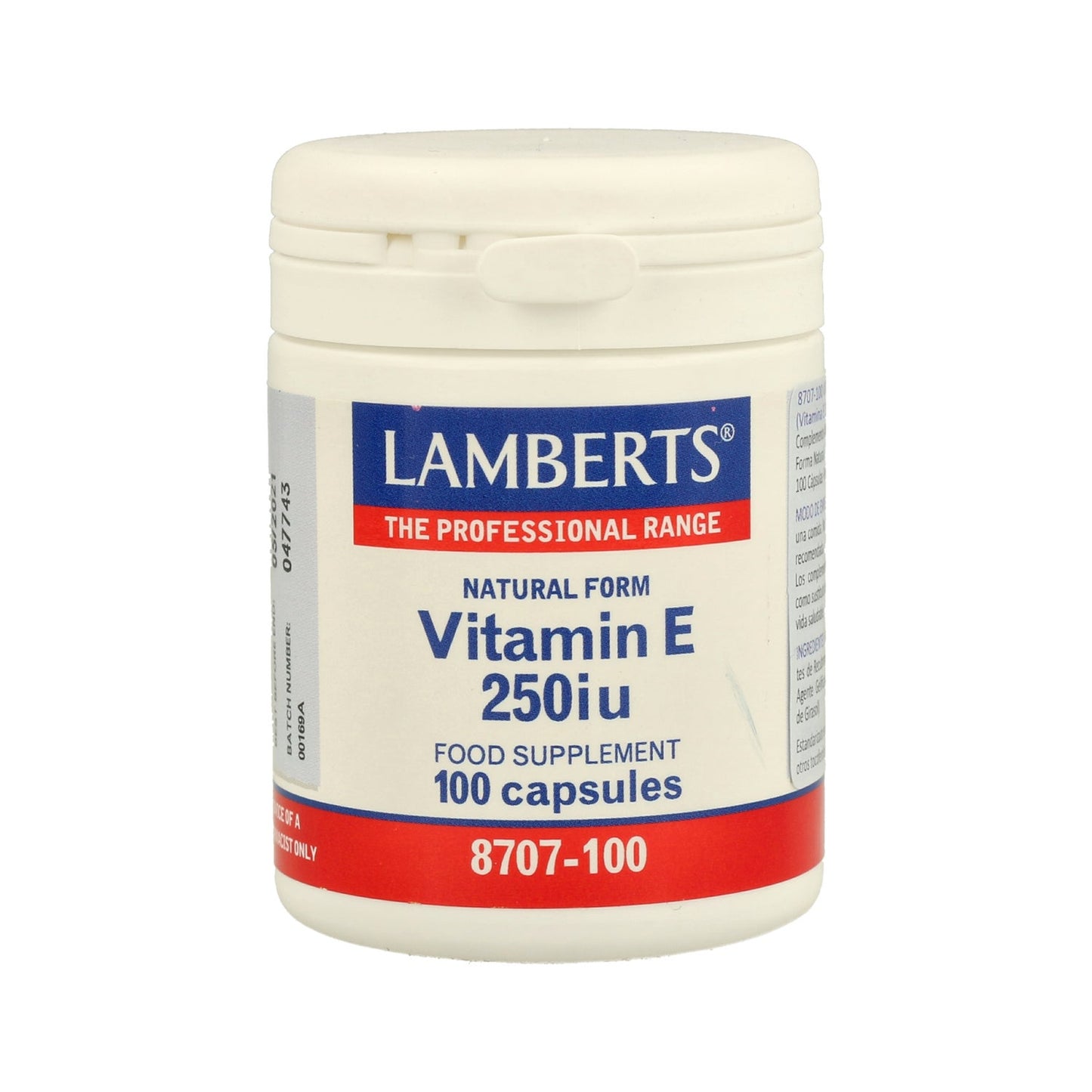 Lamberts Vitamina E 250ui 100cáps