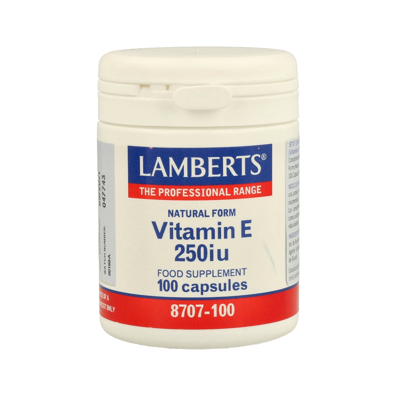 Lamberts Vitamina E 250ui 100cáps