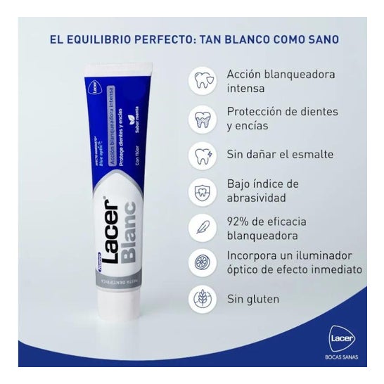 Lacer LacerBlanc Pasta Dentífrica Blanqueadora Citrus 125ml