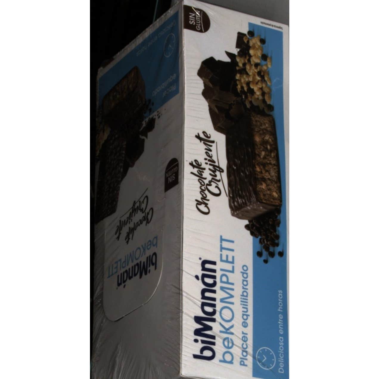 biManán beKomplett Barritas de Chocolate Crujiente 24 uds