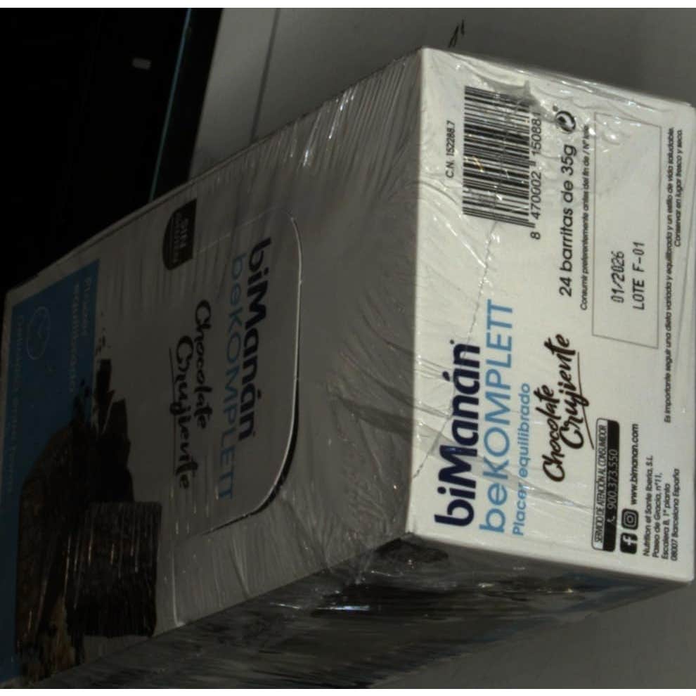 biManán beKomplett Barritas de Chocolate Crujiente 24 uds