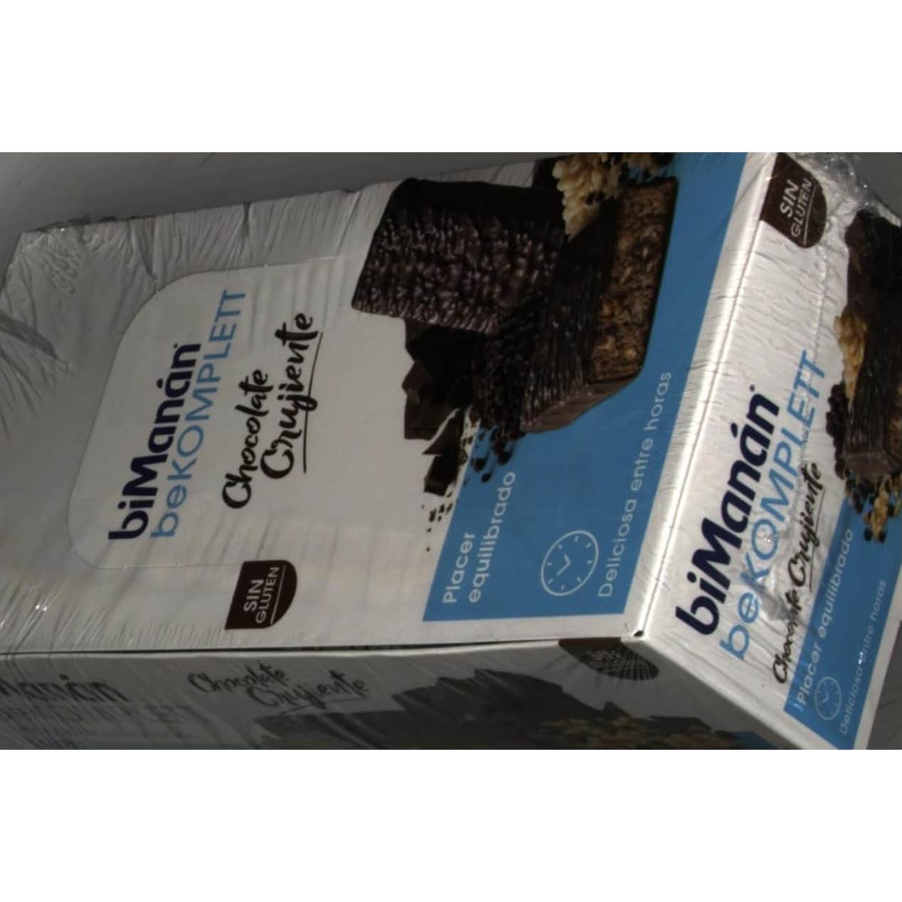 biManán beKomplett Barritas de Chocolate Crujiente 24 uds