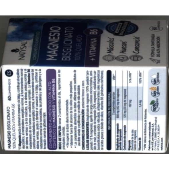 Natysal Magnesio + Vitamina B6 700Mg 60caps