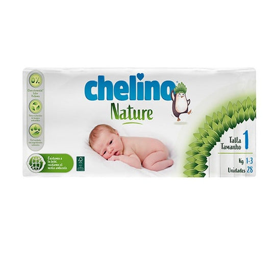 Chelino Nature pañales T1 28 unidades