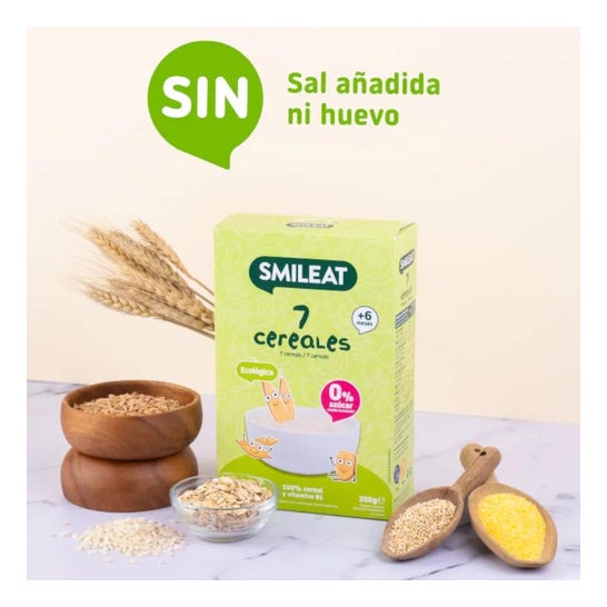 Smileat Papilla Ecológica de 7 Cereales 200g