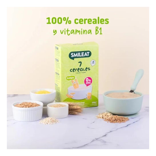 Smileat Papilla Ecológica de 7 Cereales 200g