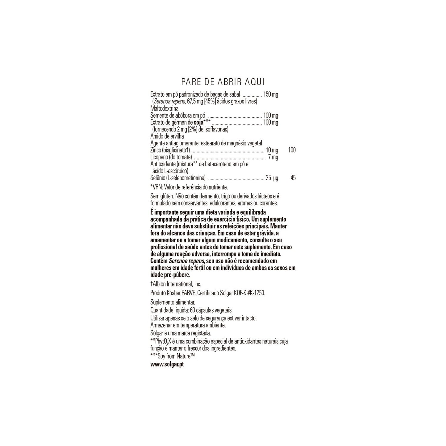 Solgar Gold Specifics Prostate Support 60vcaps