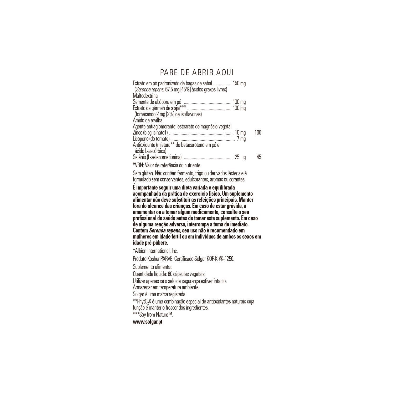 Solgar Gold Specifics Prostate Support 60vcaps