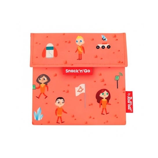 By Roll'Eat Snacks go Bolsa de Merienda Reutilizable Kids Space 1 ud