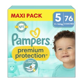 Pampers Premium Protection Pañales Talla 5 11-16kg 76uds