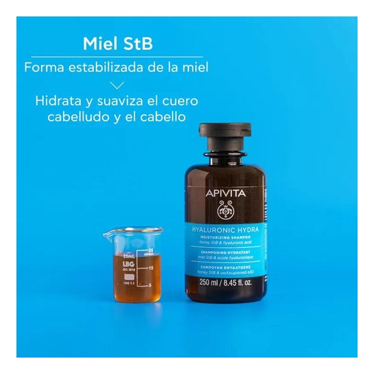 Apivita Hyaluronic Hydra Champú Miel & Ácido Hialurónico 250ml