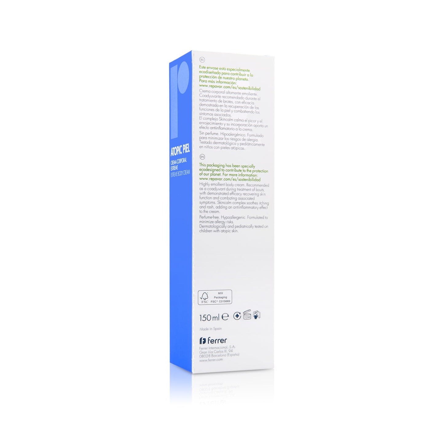 Repavar Atopic Piel Crema Corporal Extreme 150ml