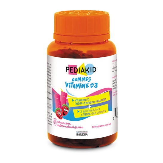 Pediakid Gom Vit D3 Fresa 60